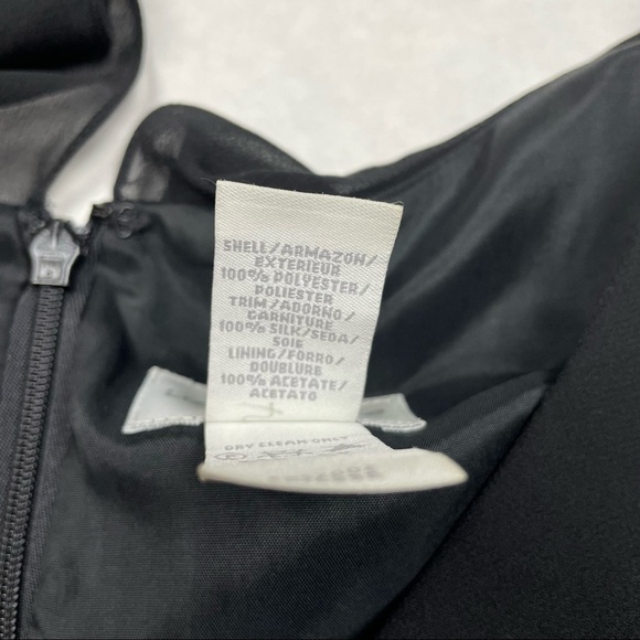 Liz‎ Claiborne Dress  Size 6 Sleeveless Shift V Neck Flutter Sleeve Cocktail - Picture 6 of 6